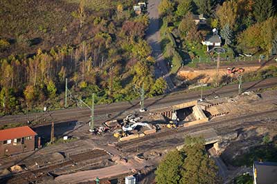 Halle junction, VP 11, construction phase 1 and construction phase 3 (Hno)