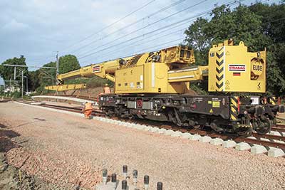 KRC 910 – Track and turnout construction crane